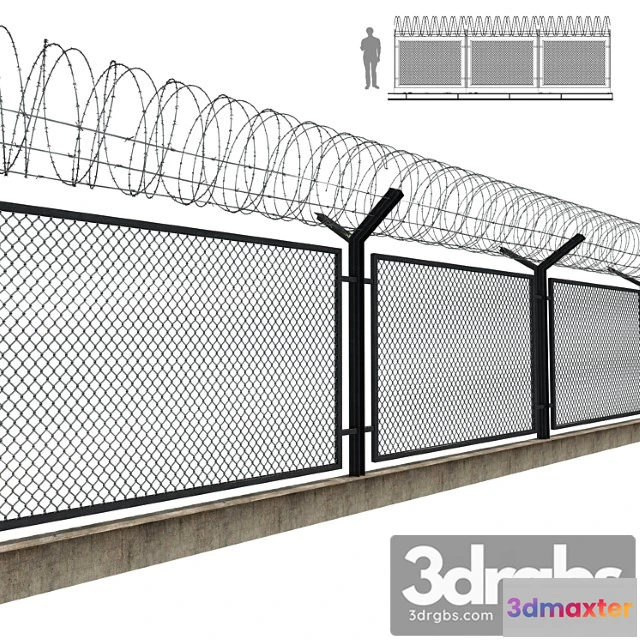 907080 - Barbed Wire Fence