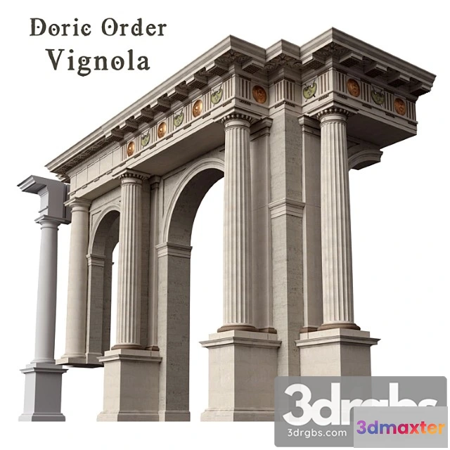 907204 - Doric Order Vignola Column - No.2