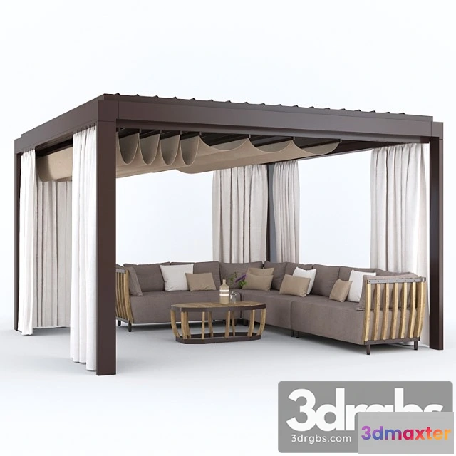 907250 - Garden Arbor With Sofa Eivissa Ethimo
