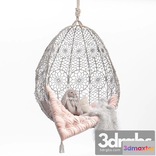 907284 - Garden Swing Knotted Melati Hanging Chair