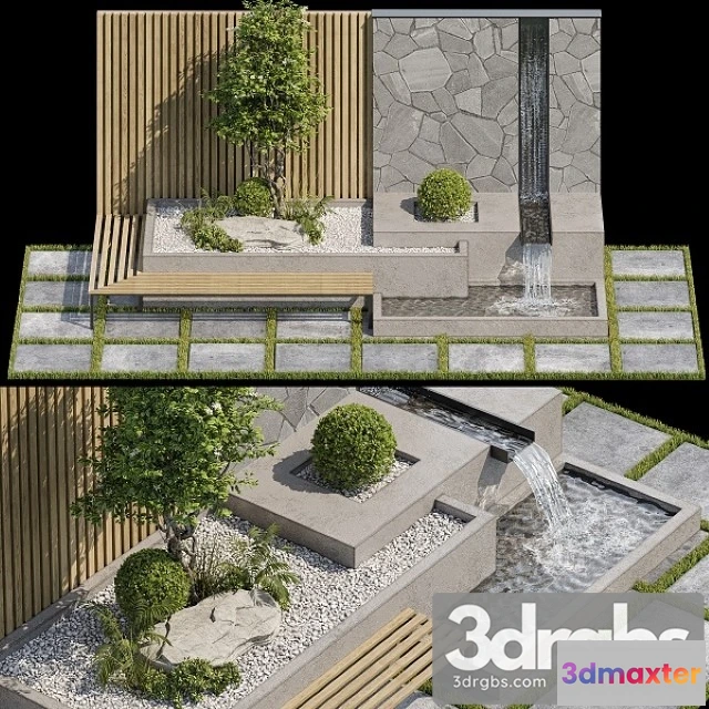907400 - Landscape Furniture With Fountain