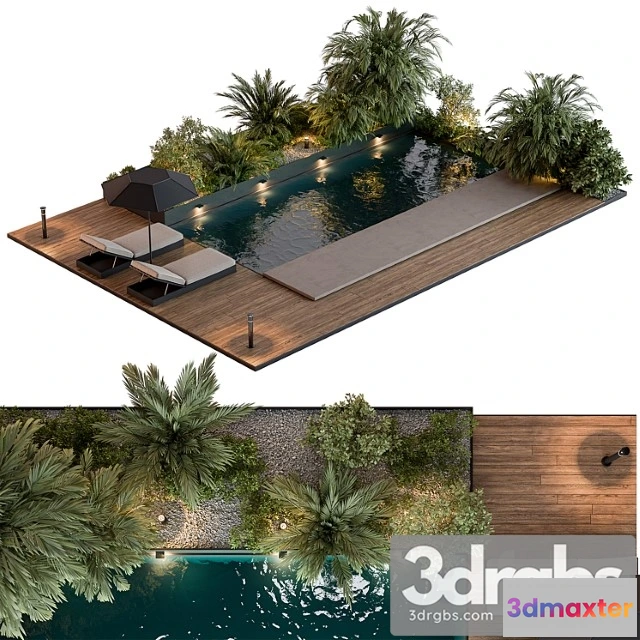 907410 - Landscape Furniture With Pool 69