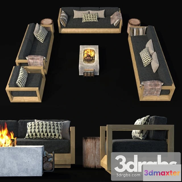 907518 - Paloma Teak Outdoor Seating Collection