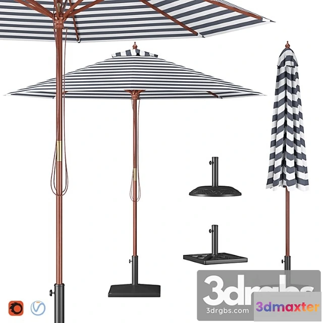 907530 - Parasol with bases 1