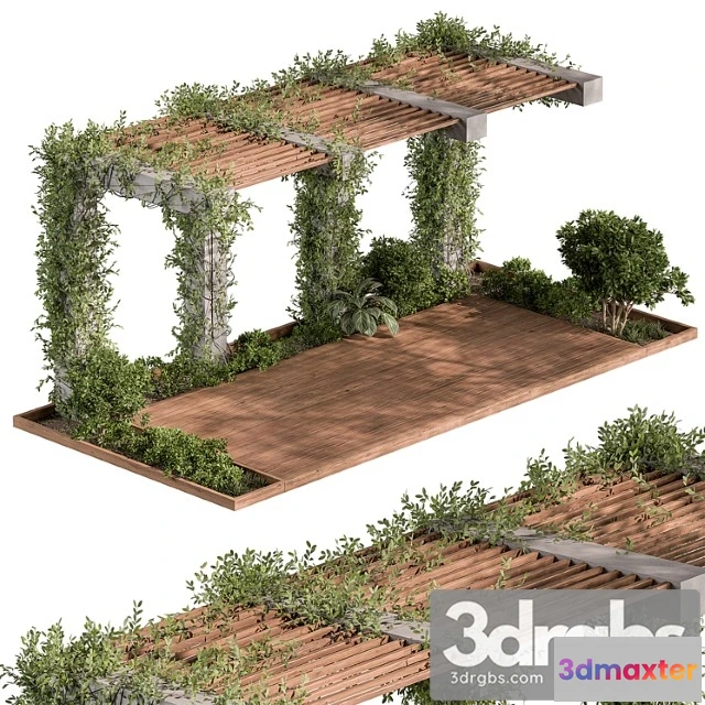 907570 - Pergola And Plant Set 81