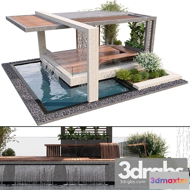 907594 - Pergola With Water Plants 1
