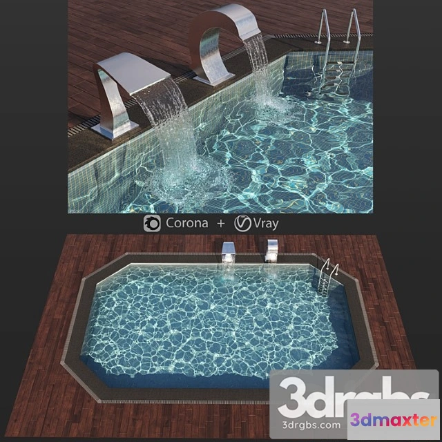 907834 - Swimming Pool Waterfall