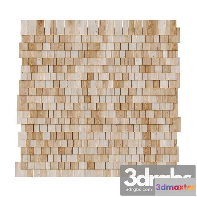 907956 - Wooden Roof Tiles Seamless Model 5