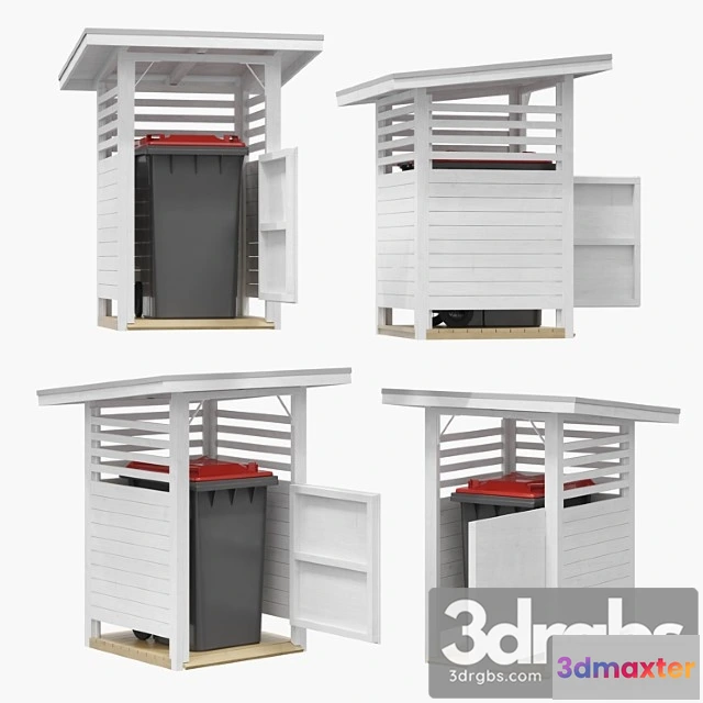 907960 - Wooden trash can house