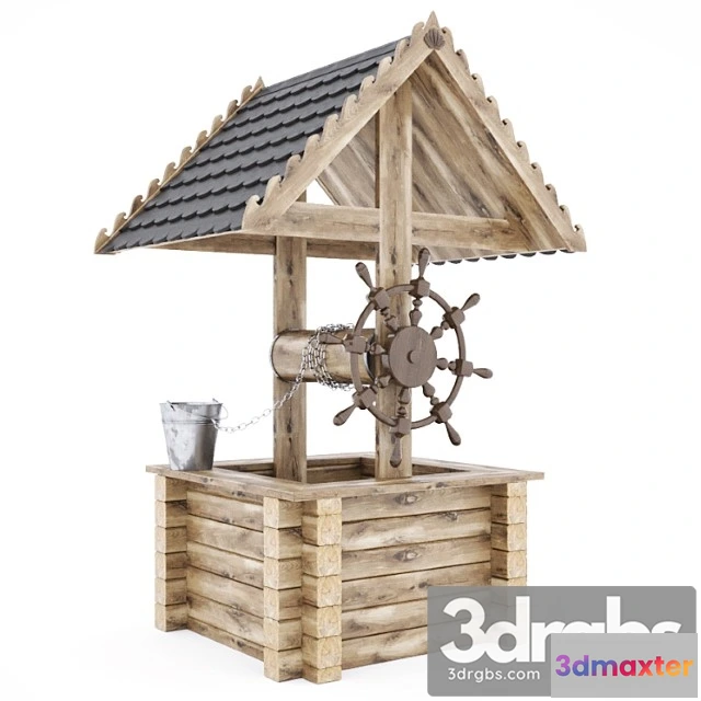 907962 - Wooden Wishing Well