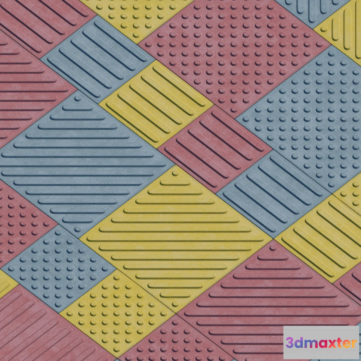 1285156 - Tactile paving slabs for disabled 3D Max