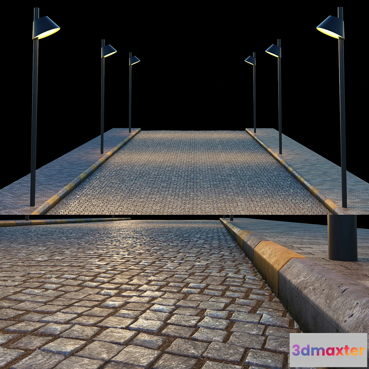 1290881 - paving and side walk 3D Max