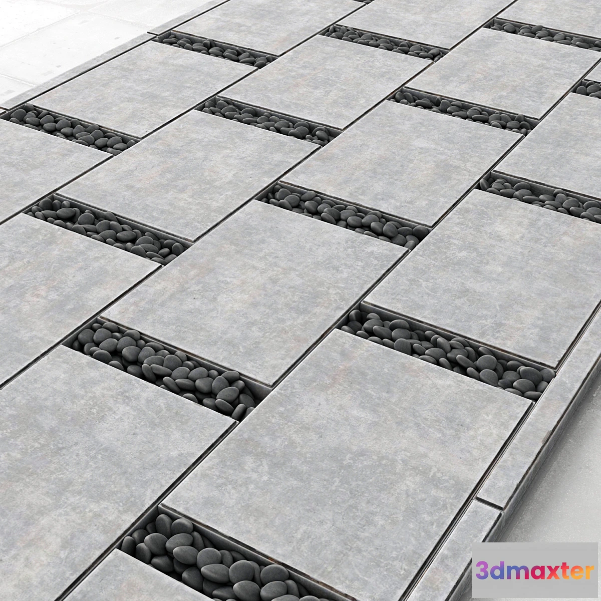 1353083 - Smooth Pebble Slabs _ Title smoooth pebble 3D Max