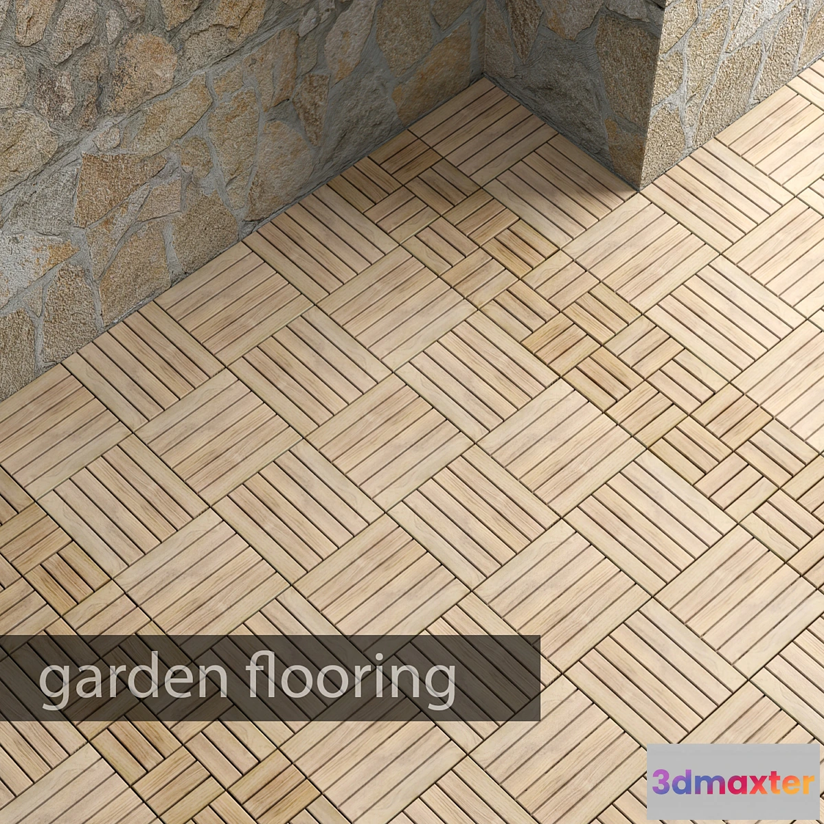 1408432 - Garden parquet 3D Max