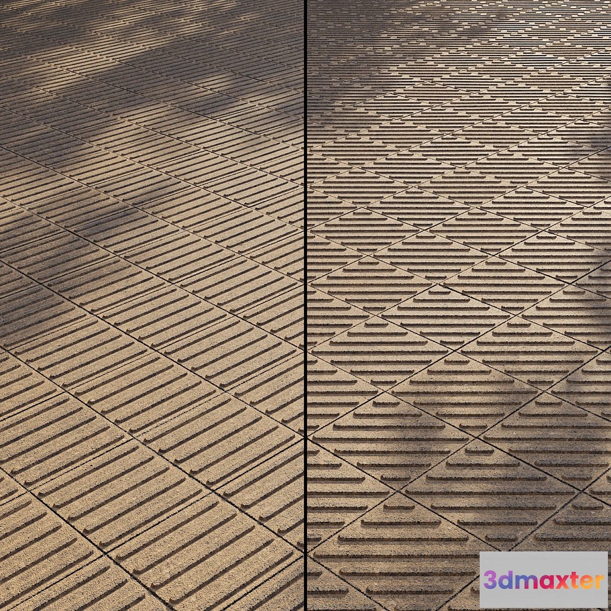 1431880 - Tactile tiles Type 1 Set 3 3D Max