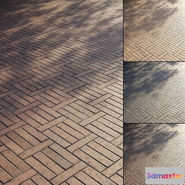 1553929 - Clinker paving slabs Type 7 3D Max