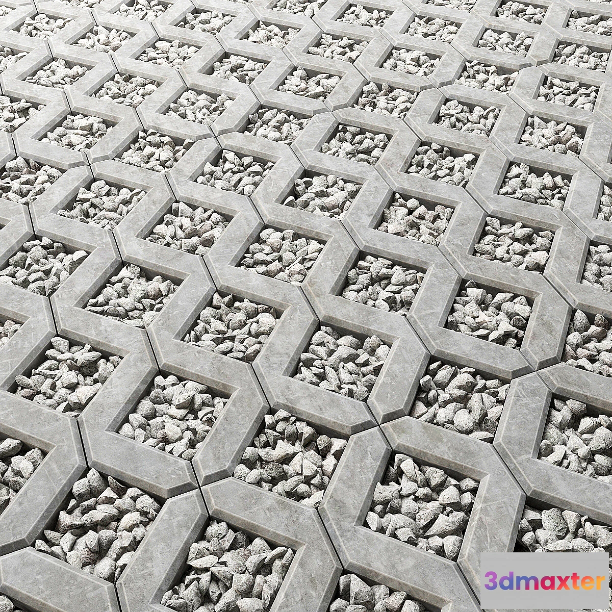 823166 - Square gravel stone - No.2