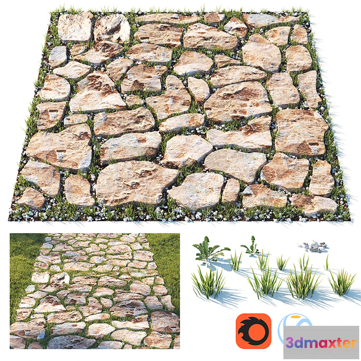 874011 - Decorative grass path - No.7