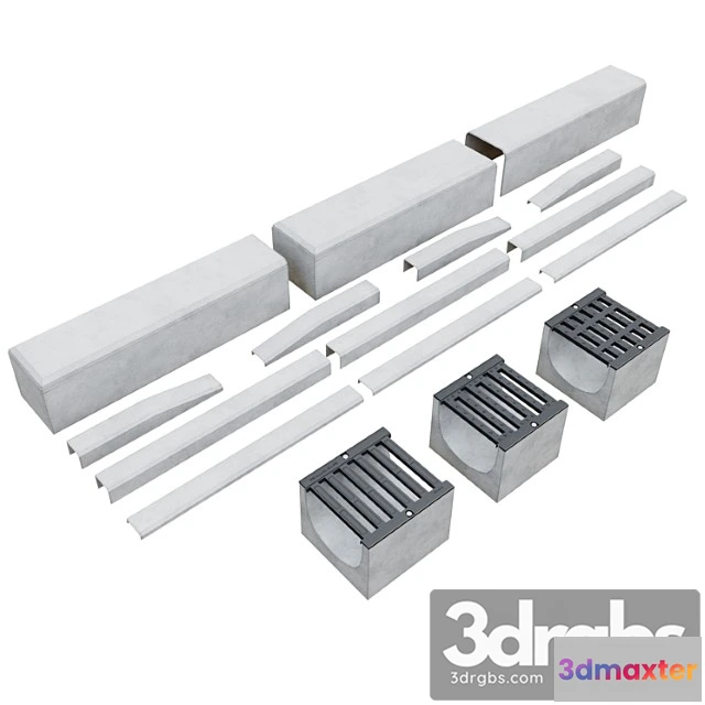 907988 - Curb Sidewalk Road Tray