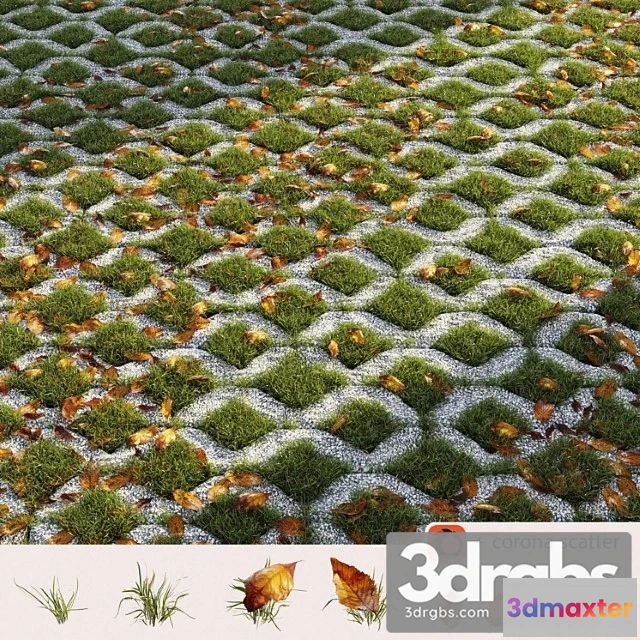 908026 - Grass In The Square Brick 2