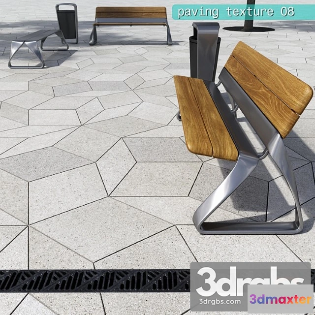 908090 - Paving Rombic Hr Street Furniture 08