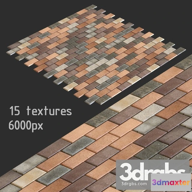 908100 - Paving Slabs 15 Textures