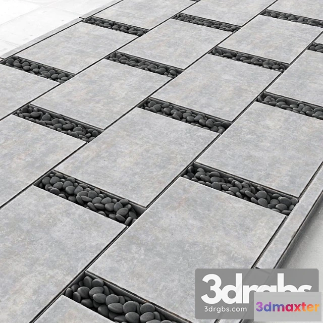 908162 - Slabs With Smooth Pebbles Title Smooooth Pebble