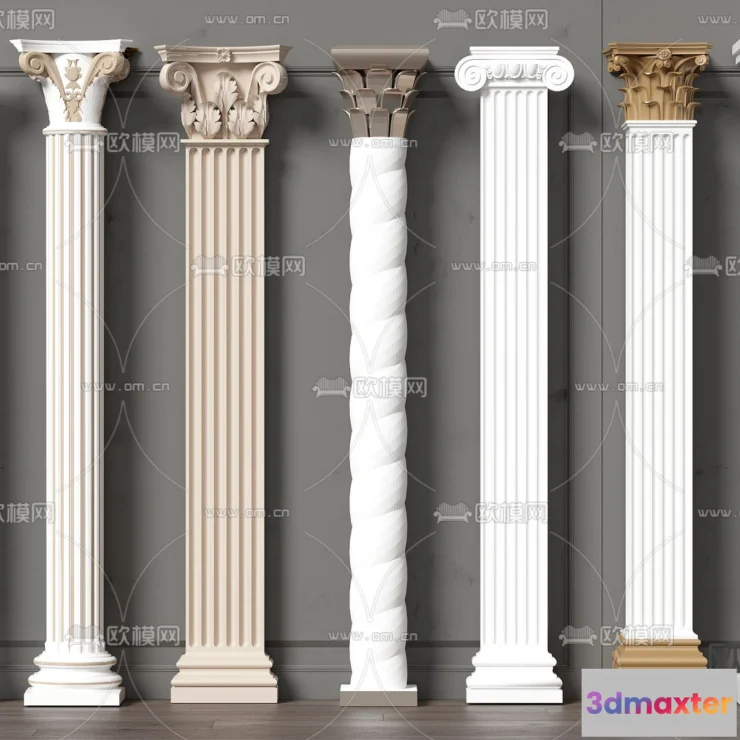 1238766 - PILLAR 3D MODELS - VRAY  CORONA - 3D MODEL - 507