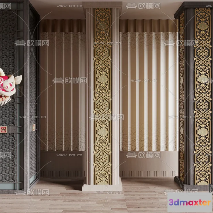 1238768 - PILLAR 3D MODELS - VRAY  CORONA - 3D MODEL - 508