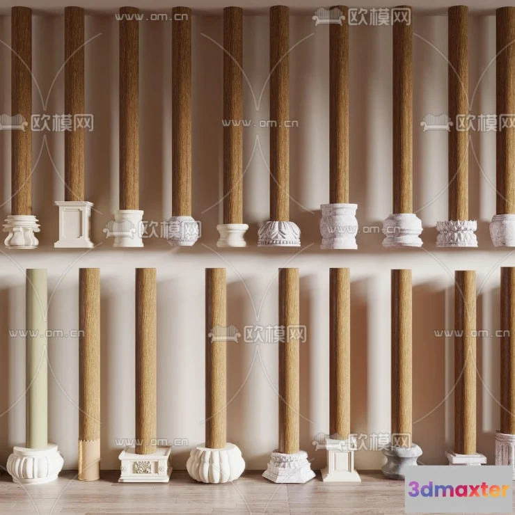 1238772 - PILLAR 3D MODELS - CORONA - 3D MODEL - 510