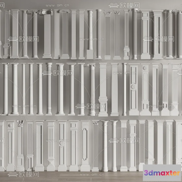 1238774 - PILLAR 3D MODELS - VRAY  CORONA - 3D MODEL - 511