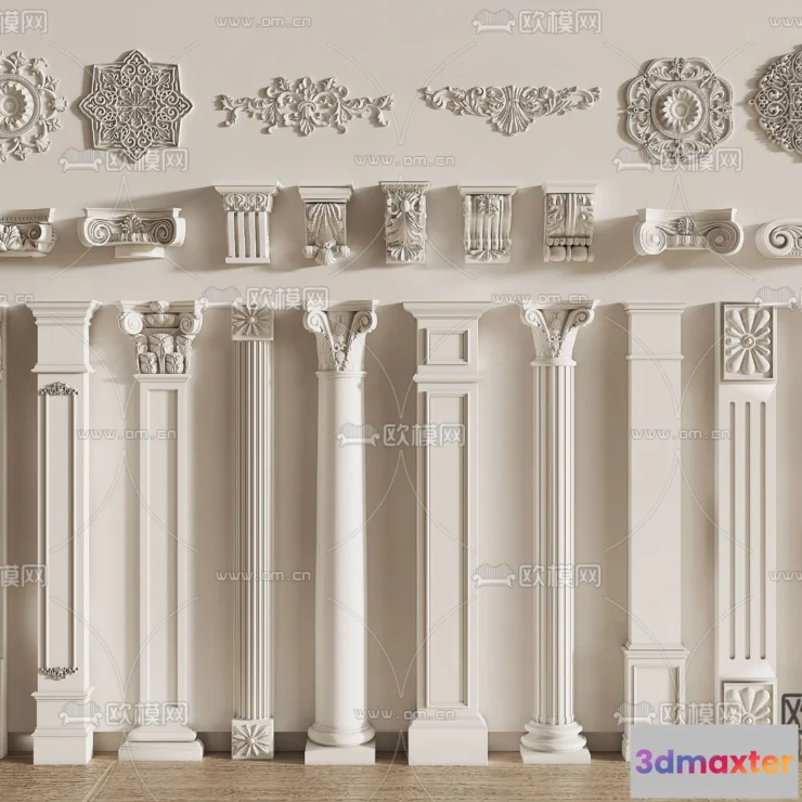 1238784 - PILLAR 3D MODELS - VRAY  CORONA - 3D MODEL - 516