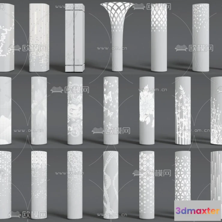1238800 - PILLAR 3D MODELS - VRAY  CORONA - 3D MODEL - 524