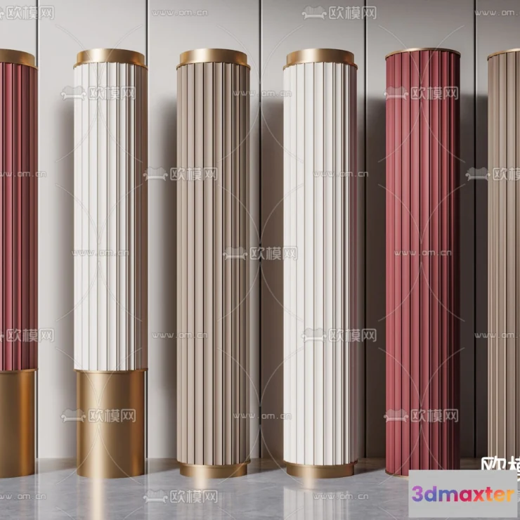 1238802 - PILLAR 3D MODELS - VRAY  CORONA - 3D MODEL - 525