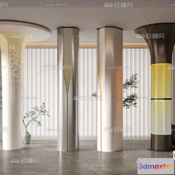 1238806 - PILLAR 3D MODELS - VRAY  CORONA - 3D MODEL - 527