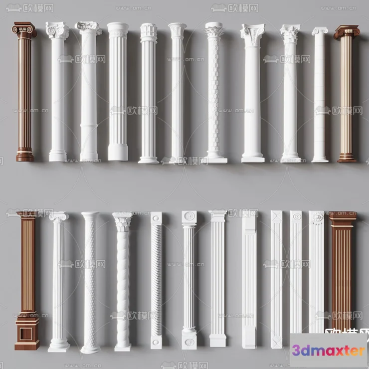 1238816 - PILLAR 3D MODELS - VRAY  CORONA - 3D MODEL - 532