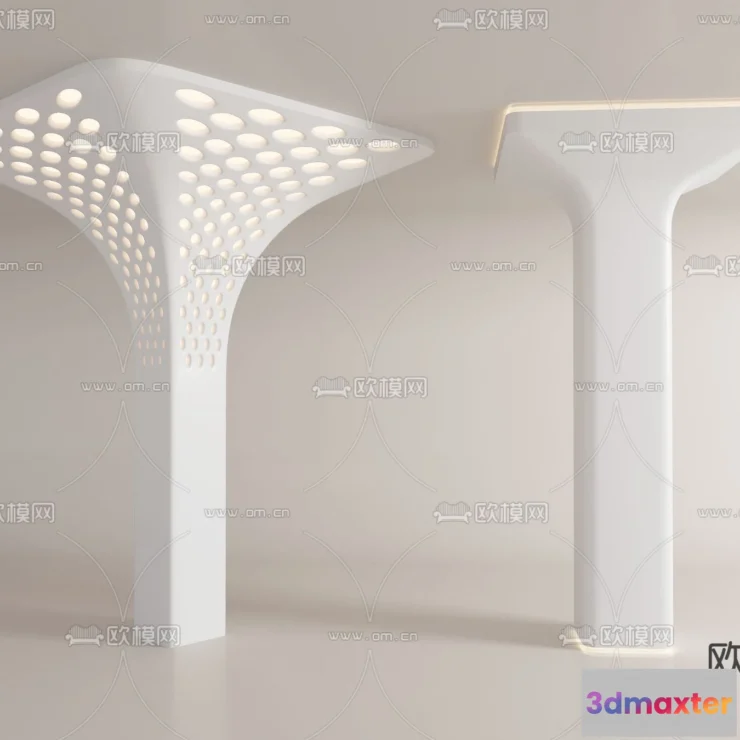 1238820 - PILLAR 3D MODELS - VRAY  CORONA - 3D MODEL - 534