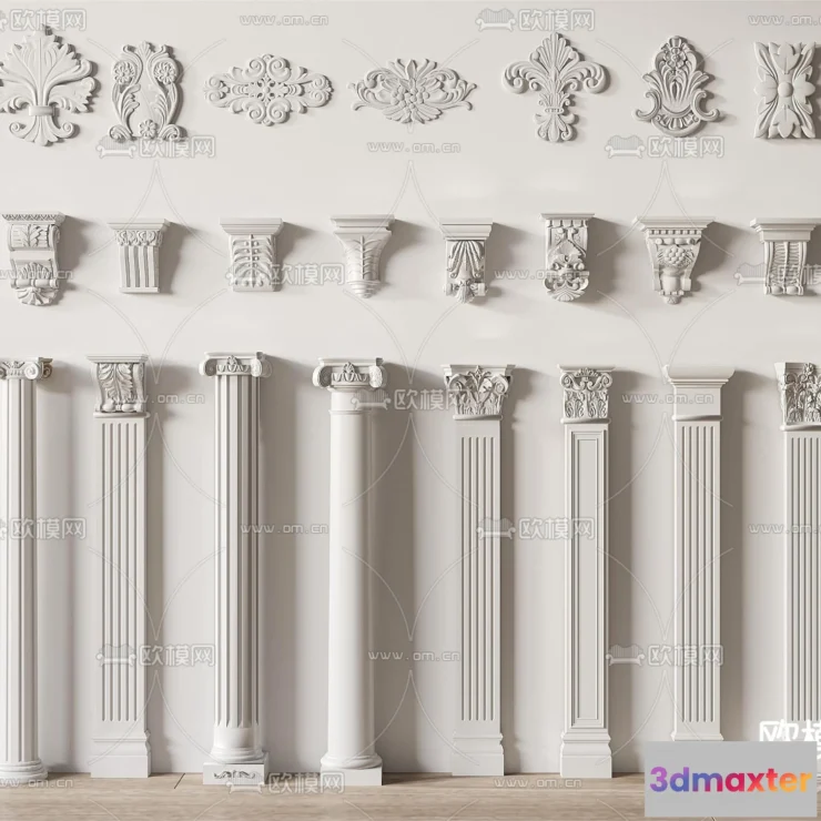 1238826 - PILLAR 3D MODELS - VRAY  CORONA - 3D MODEL - 537