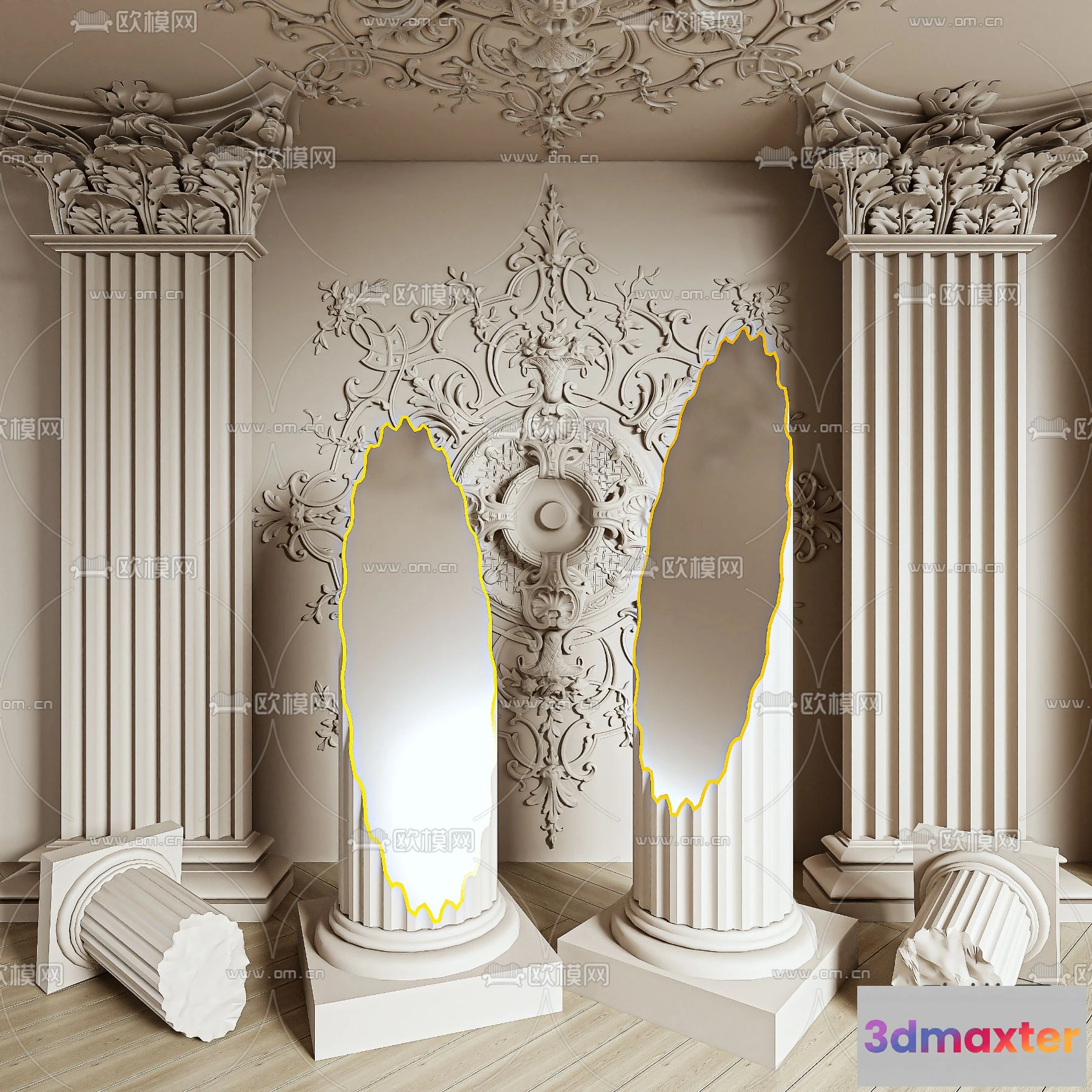 1238838 - PILLAR 3D MODELS - VRAY  CORONA - 3D MODEL - 543