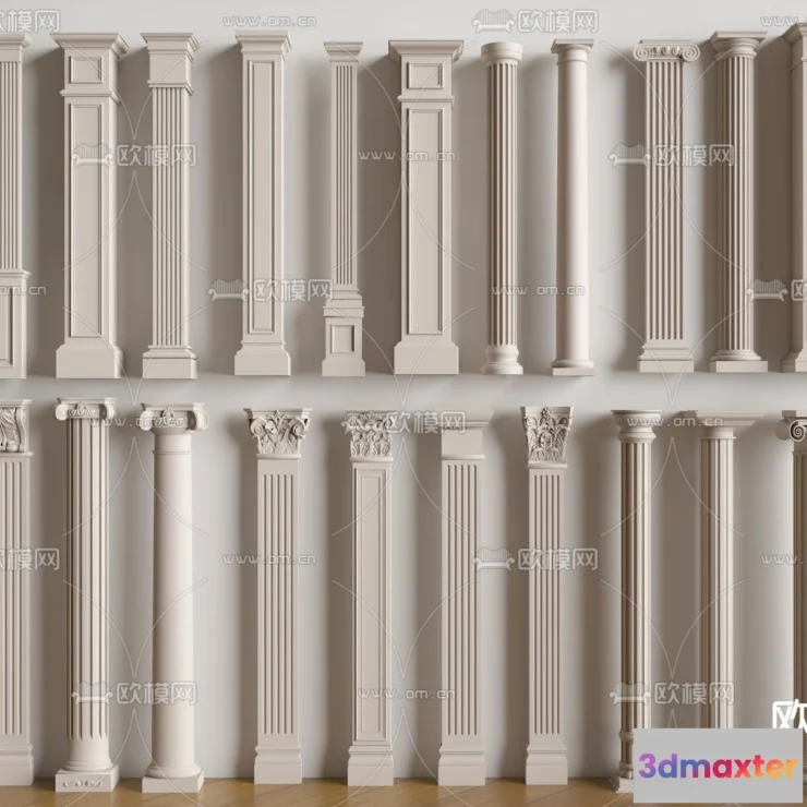 1238874 - PILLAR 3D MODELS - VRAY  CORONA - 3D MODEL - 561