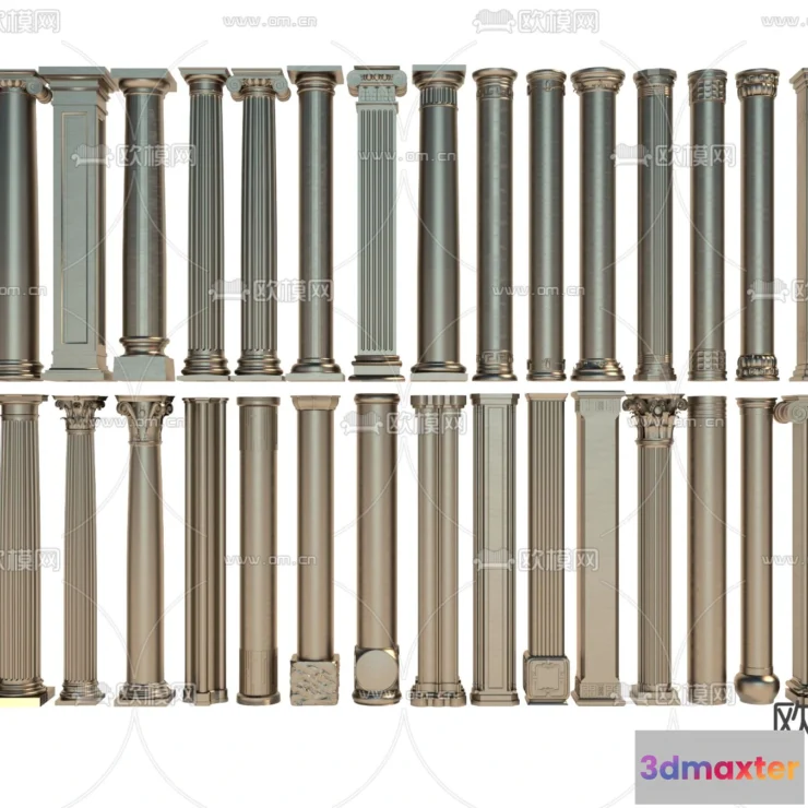 1238876 - PILLAR 3D MODELS - VRAY  CORONA - 3D MODEL - 562