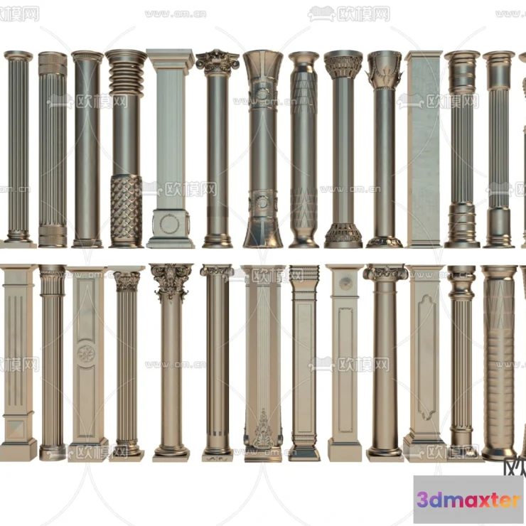 1238878 - PILLAR 3D MODELS - VRAY  CORONA - 3D MODEL - 563