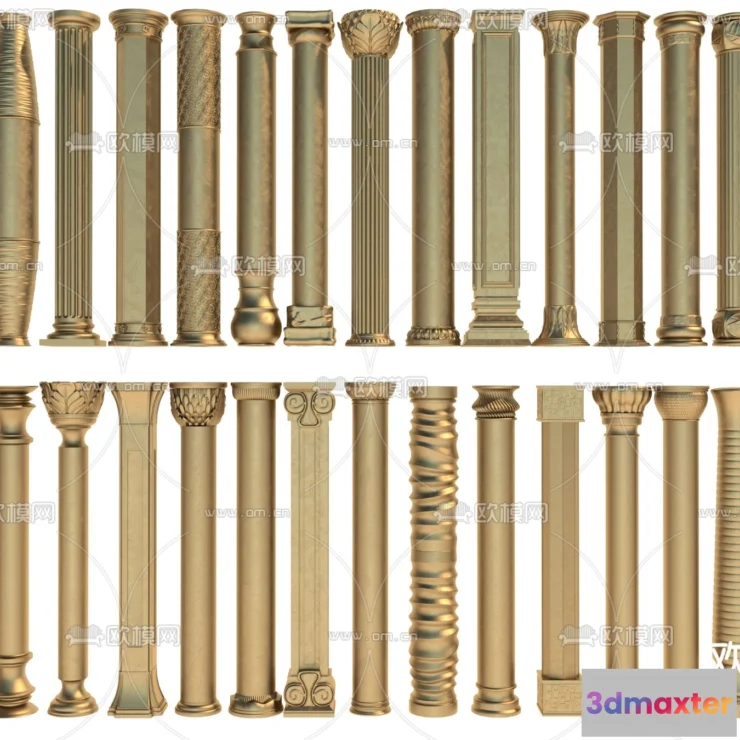 1238880 - PILLAR 3D MODELS - VRAY  CORONA - 3D MODEL - 564