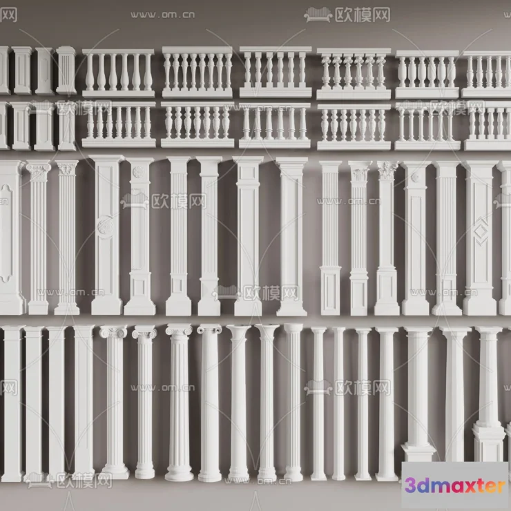 1238892 - PILLAR 3D MODELS - VRAY  CORONA - 3D MODEL - 570