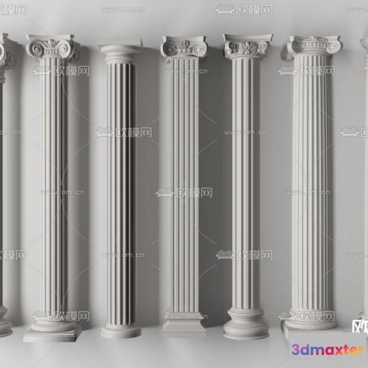 1238896 - PILLAR 3D MODELS - VRAY  CORONA - 3D MODEL - 572