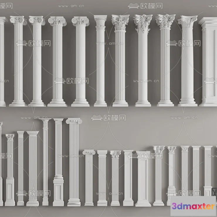 1238906 - PILLAR 3D MODELS - CORONA - 3D MODEL - 577