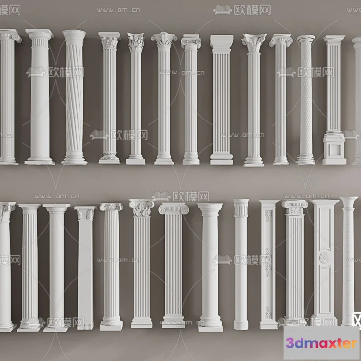 1238908 - PILLAR 3D MODELS - VRAY  CORONA - 3D MODEL - 578