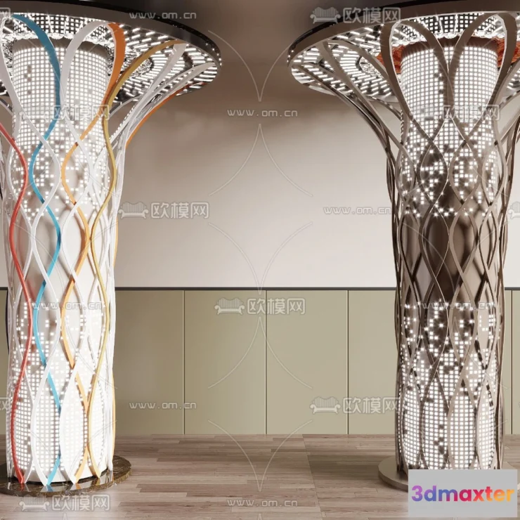 1238918 - PILLAR 3D MODELS - CORONA - 3D MODEL - 583