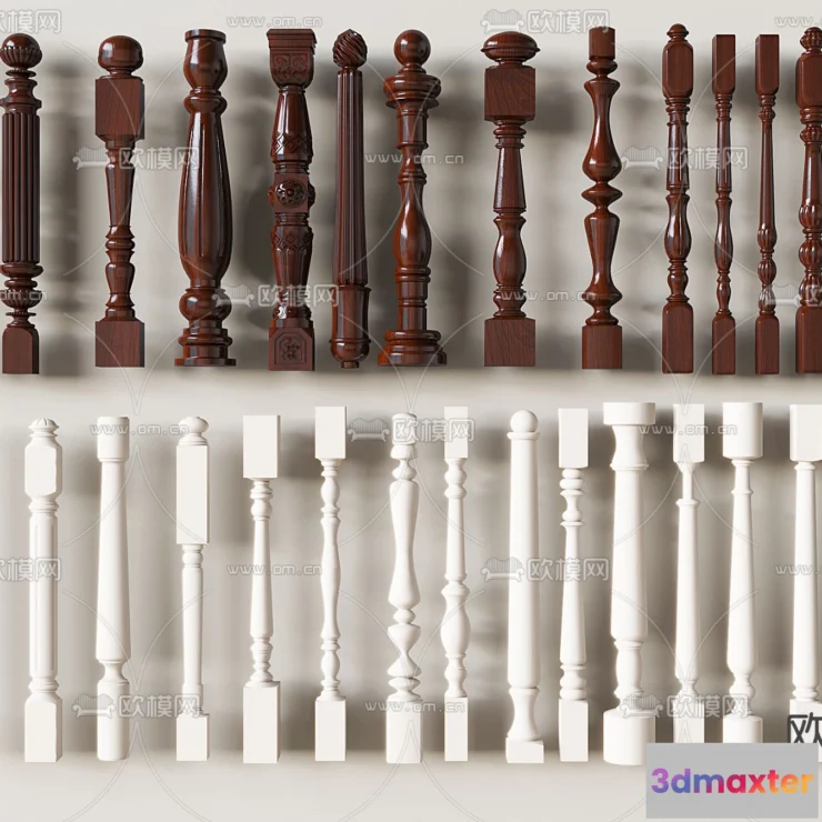 1238920 - PILLAR 3D MODELS - VRAY  CORONA - 3D MODEL - 584