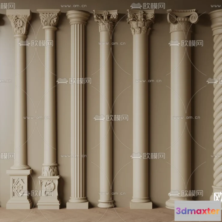 1238940 - PILLAR 3D MODELS - CORONA - 3D MODEL - 594
